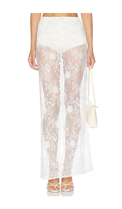Aya Muse Eteri Skirt in White by AYA MUSE