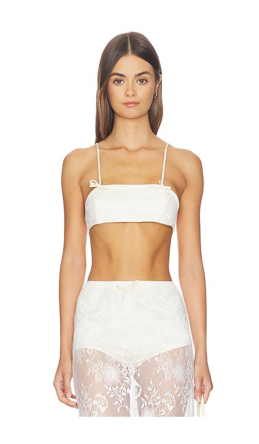 Aya Muse Eteri Top in White by AYA MUSE
