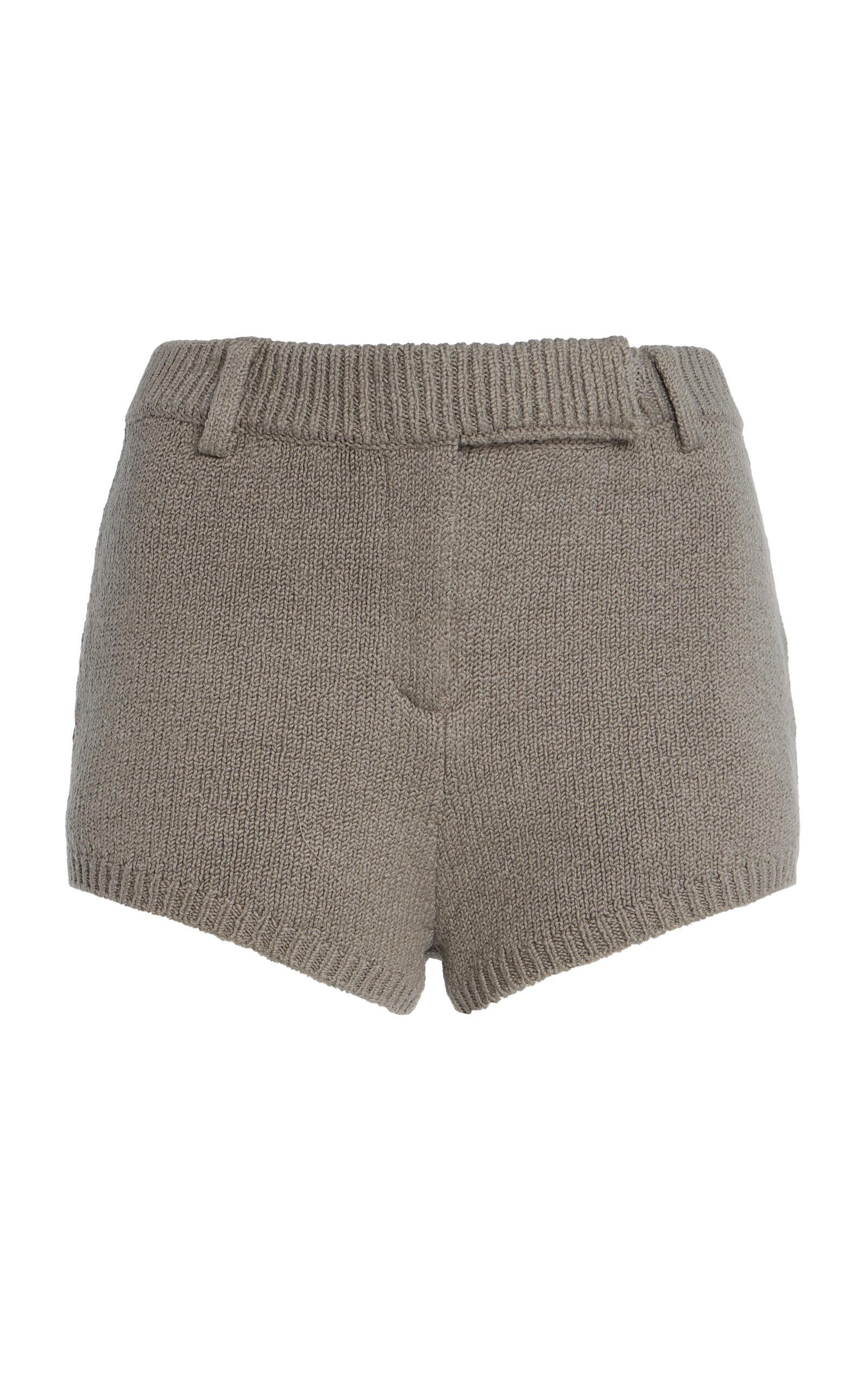 Aya Muse Ivy Knit Cotton Shorts - Moda Operandi by AYA MUSE