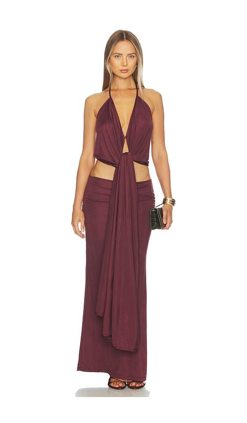 Aya Muse Kaima Top in Wine by AYA MUSE