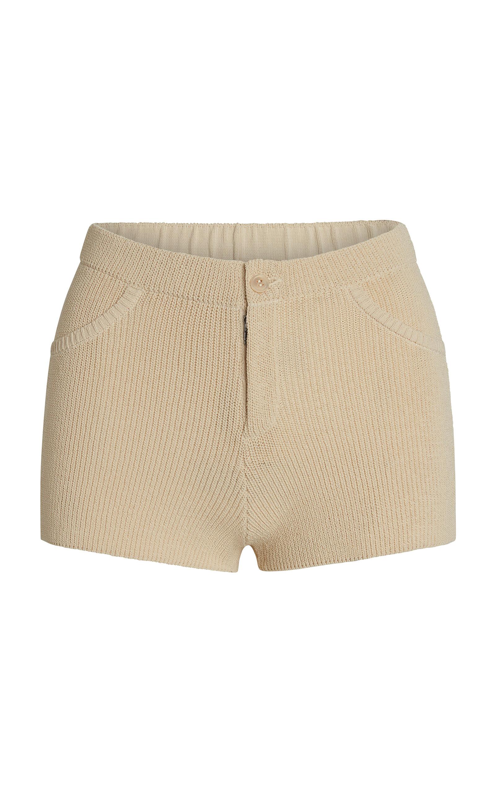 Aya Muse Lysi Ribbed Stretch-Cotton Shorts - Moda Operandi by AYA MUSE