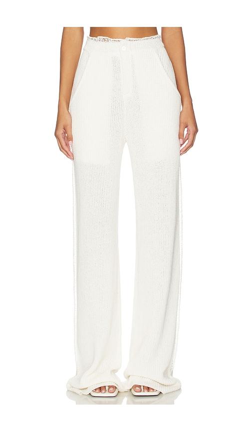 Aya Muse Mello Pants in Cream by AYA MUSE