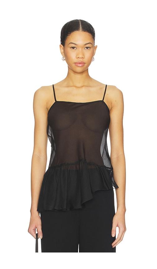 Aya Muse Olyra Top in Black by AYA MUSE