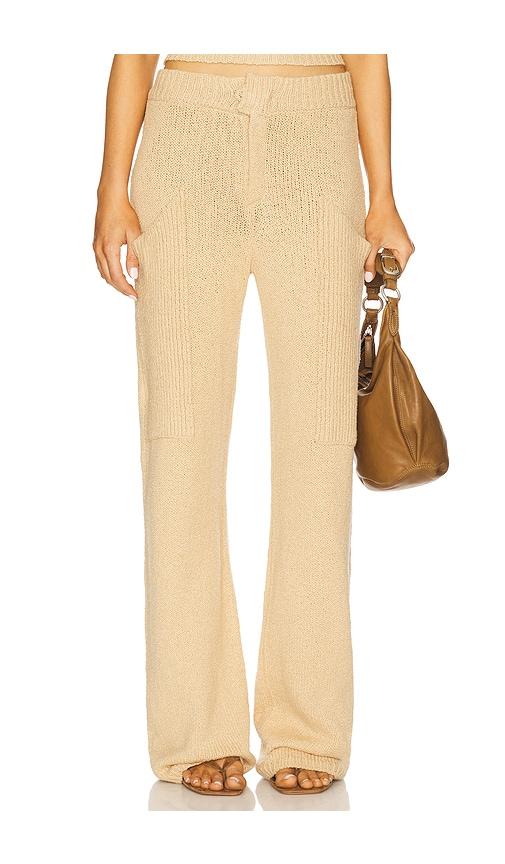 Aya Muse Soleil Pants in Beige by AYA MUSE