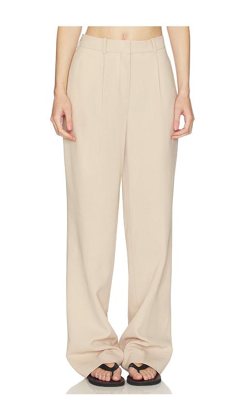 Aya Muse Soli Trousers in Beige by AYA MUSE