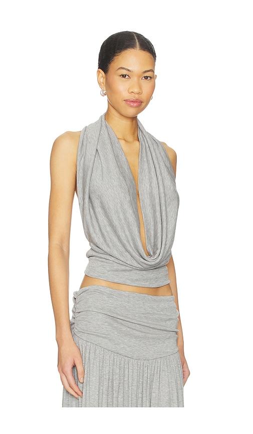 Aya Muse Viona Top in Grey by AYA MUSE