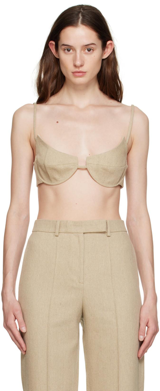 Beige Albo Bra by AYA MUSE