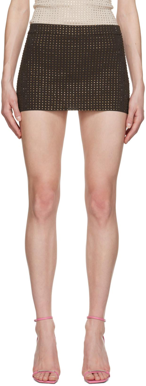 Brown Mela Skort by AYA MUSE