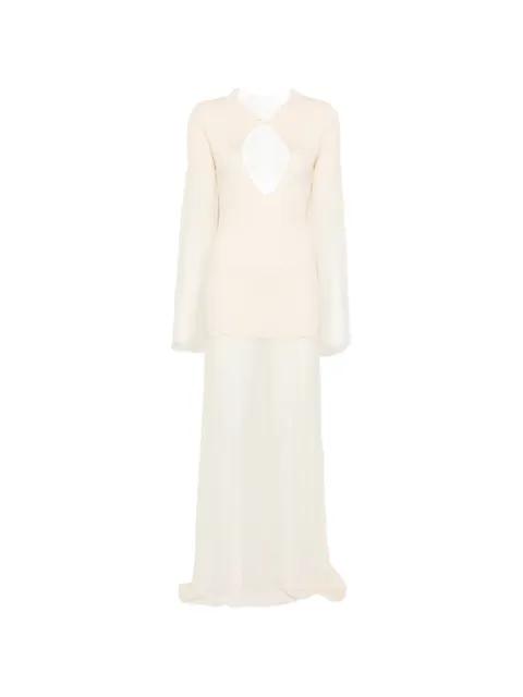 Calla cutout-detail maxi dress by AYA MUSE