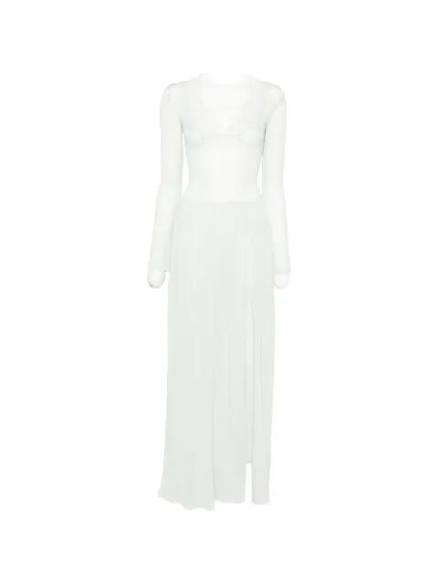Maris lace-trim maxi dress by AYA MUSE