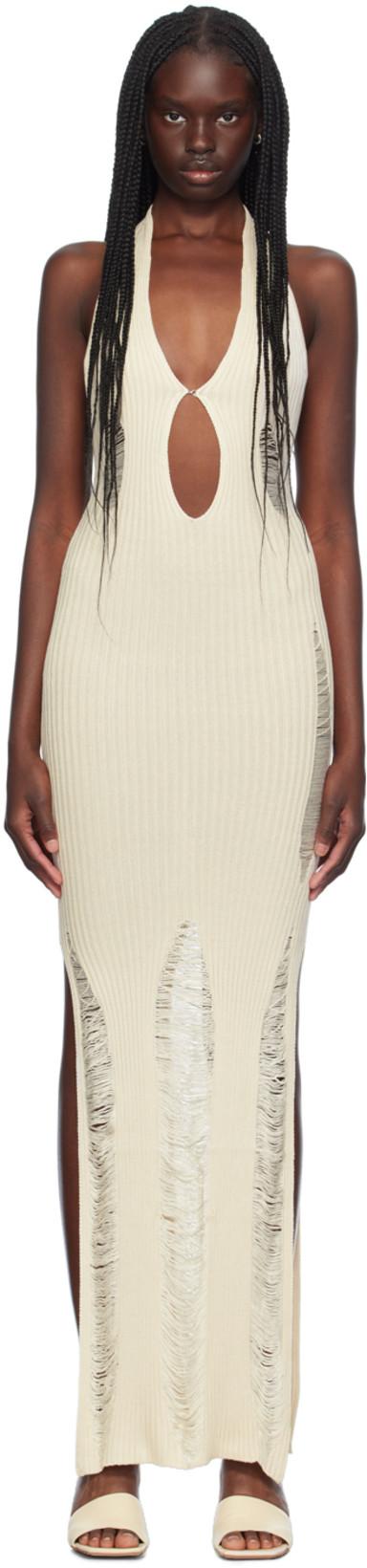 Off-White Ceres Maxi Dress by AYA MUSE