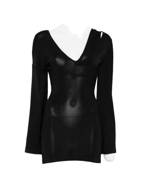 V-neck mini dress by AYA MUSE