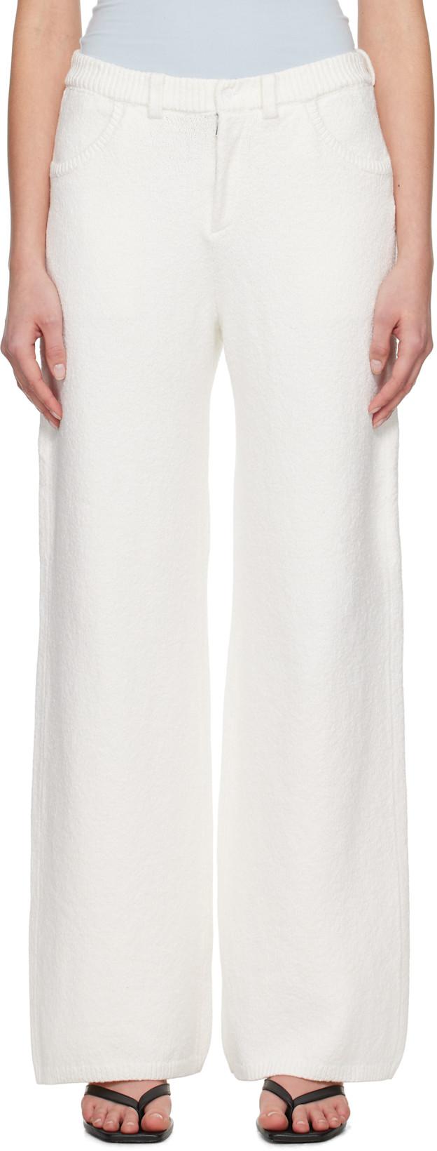 White Trix Trousers by AYA MUSE