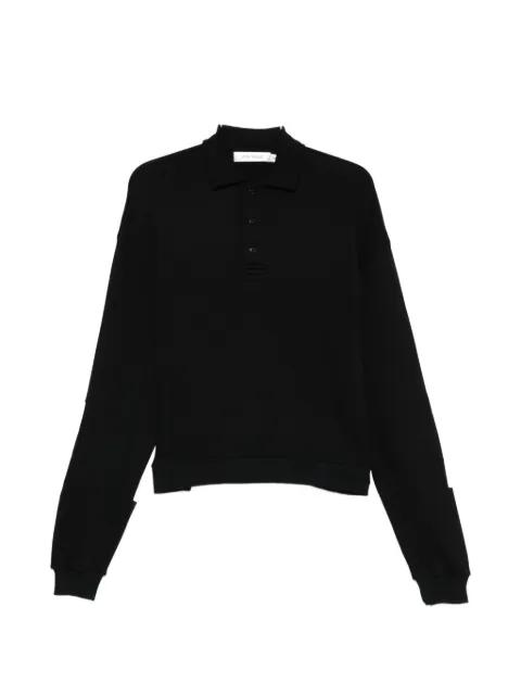 collared patched polo shirt by AYA MUSE