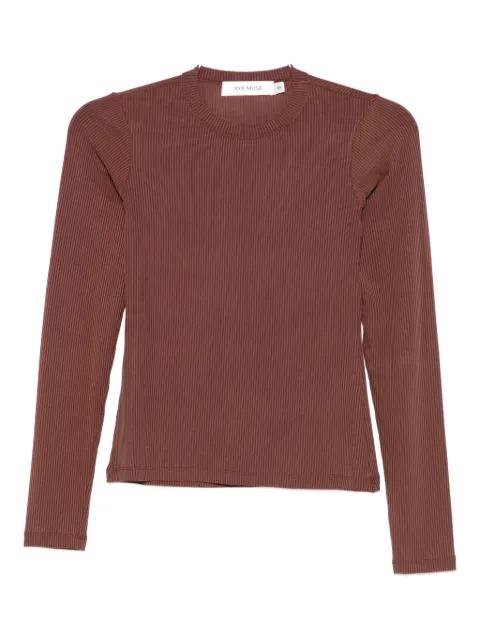 fine-ribbed T-shirt by AYA MUSE