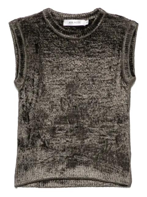 knitted tank top by AYA MUSE