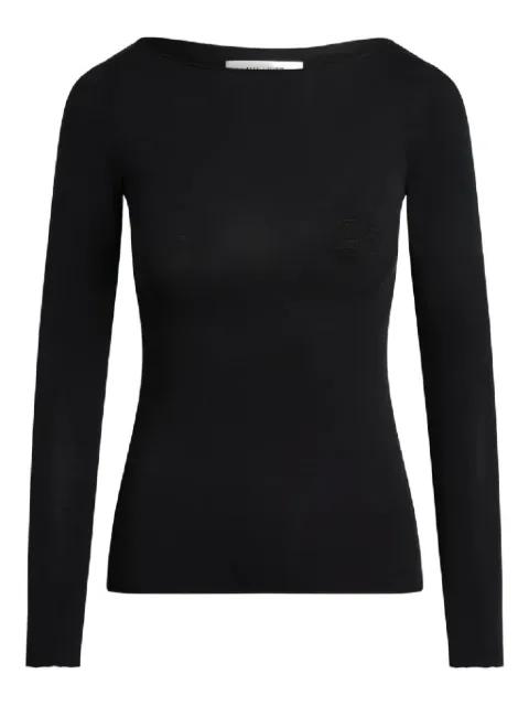 long-sleeve boat-neck top by AYA MUSE