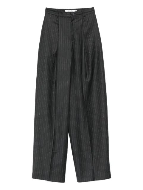pinstripe-print pleated trousers by AYA MUSE