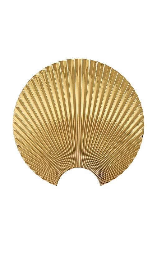 AYTM Concha Decorative Hook in Metallic Gold by AYTM
