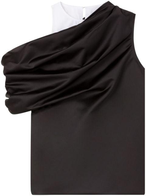 Hyacinth draped cropped top by AZ FACTORY