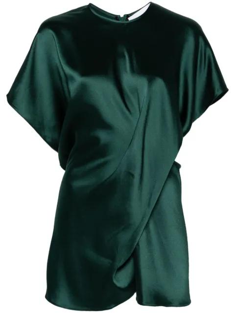 gathered crepe blouse by AZ FACTORY gathered crepe blouse by AZ FACTORY