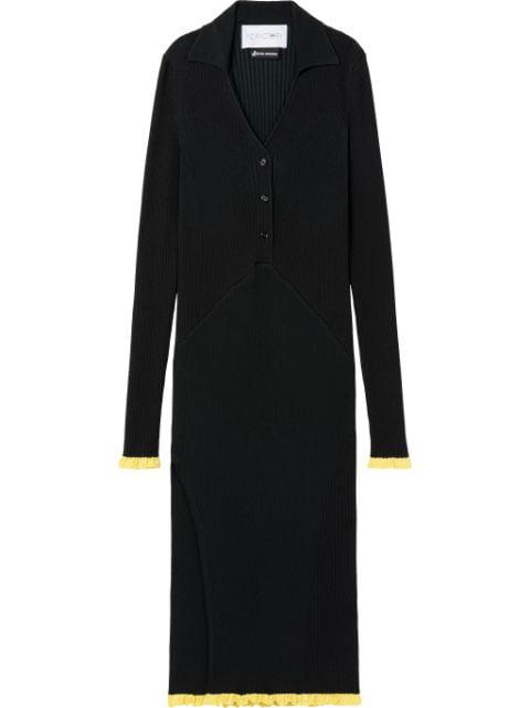 x Ester Manas ribbed-knit midi dress by AZ FACTORY