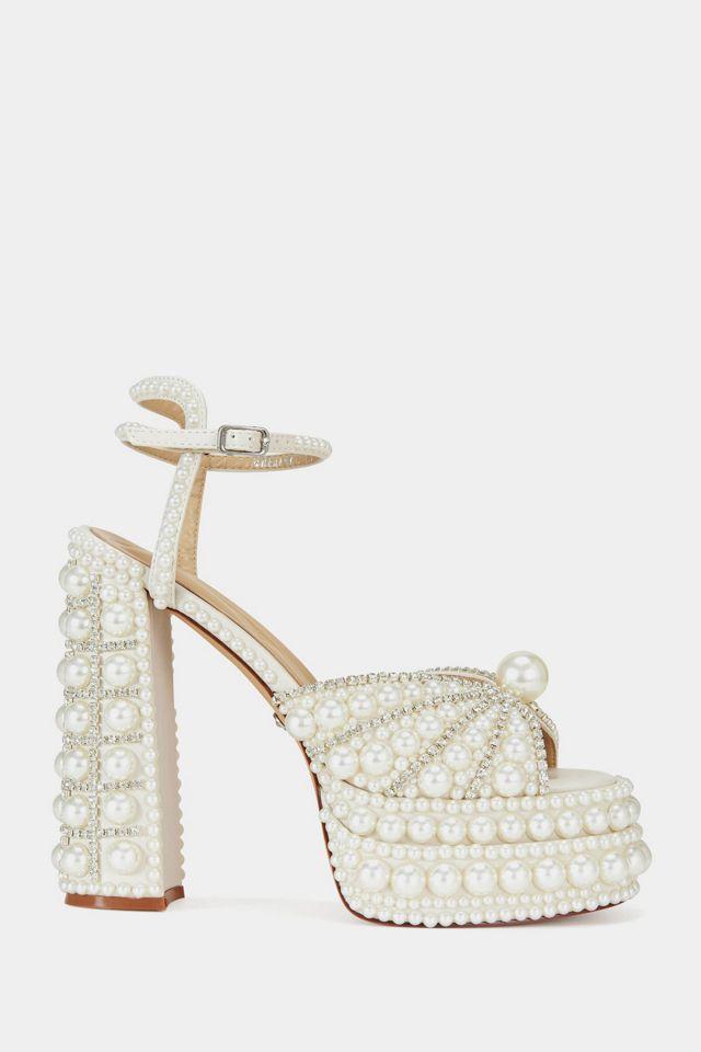 Azalea Wang Astrella Embellished Platform Heel by AZALEA WANG