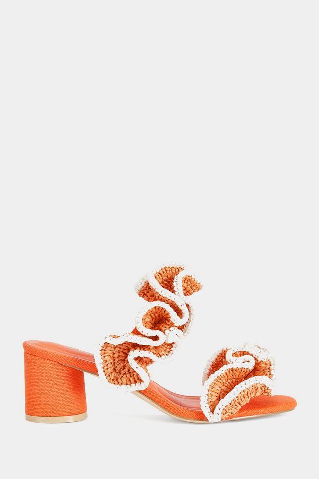 Azalea Wang Chahna Block Sandal Heel by AZALEA WANG
