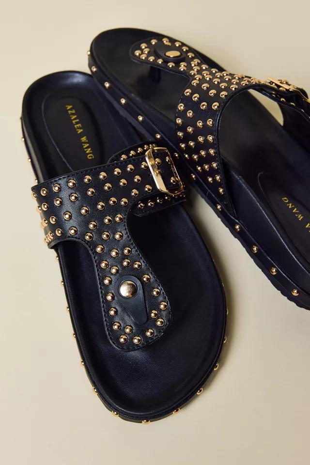 Azalea Wang Daisy Chain Studded Sandals by AZALEA WANG