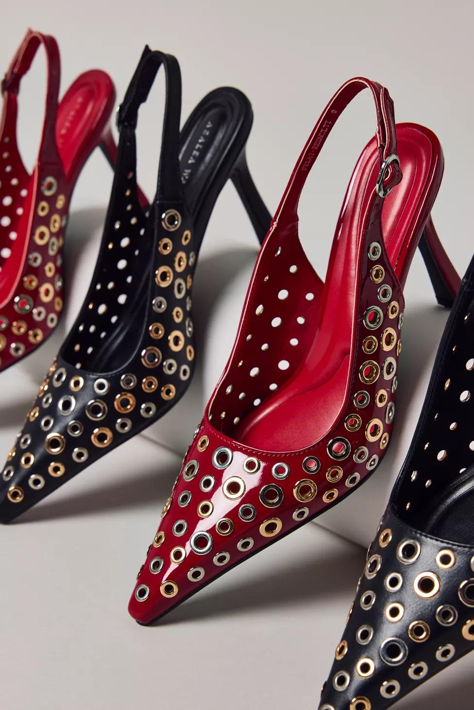 Azalea Wang Felai Metal Rivet High Heel by AZALEA WANG