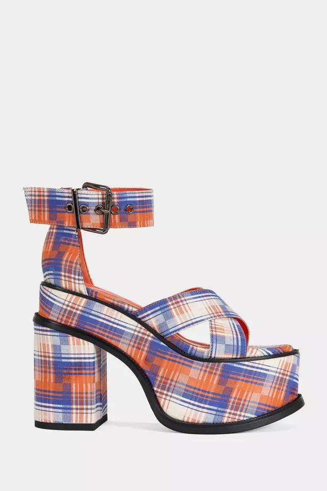 Azalea Wang Jaetyn Plaid Platform Heel by AZALEA WANG