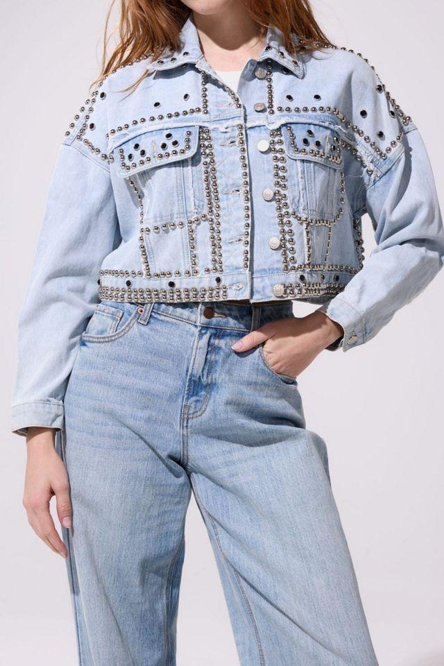 Azalea Wang Jazella Studded Jacket by AZALEA WANG