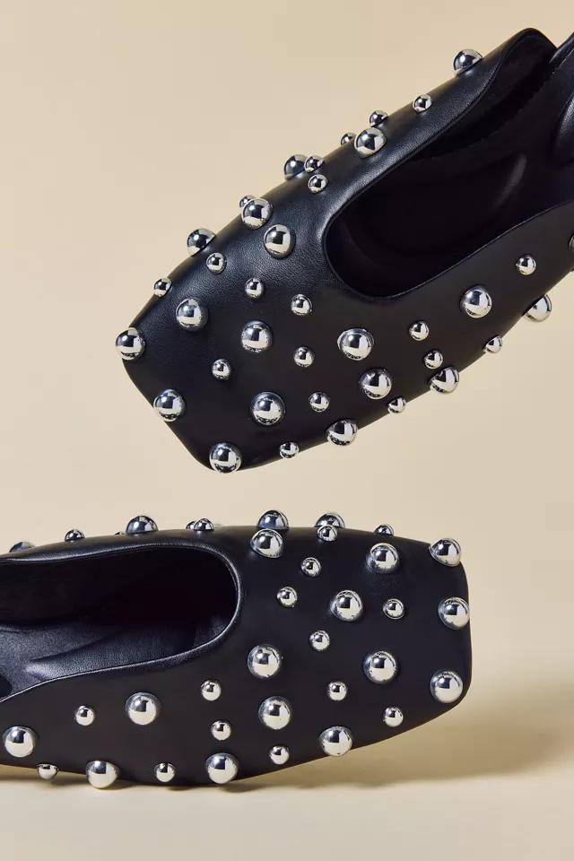 Azalea Wang Joanne Studded Faux Leather Mules by AZALEA WANG