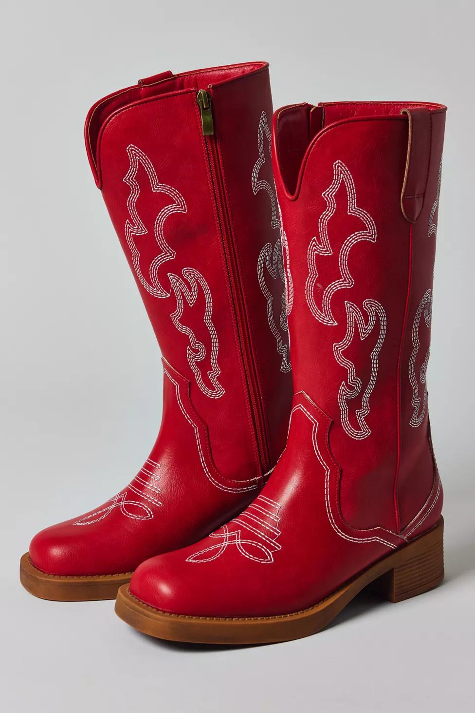 Azalea Wang Mariana Cowboy Boots by AZALEA WANG