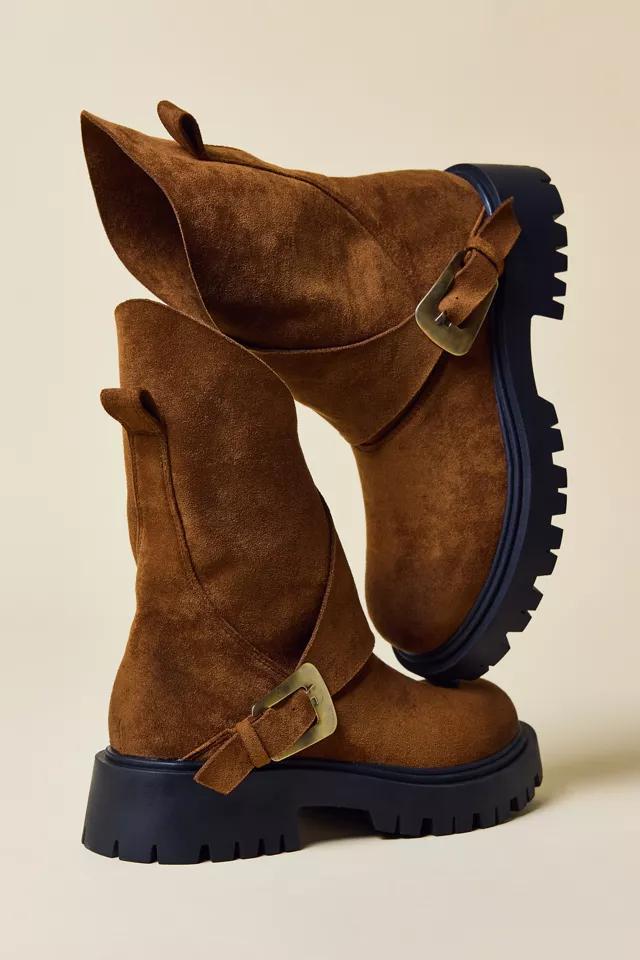 Azalea Wang Phrixus Asymmetrical Combat Boots by AZALEA WANG