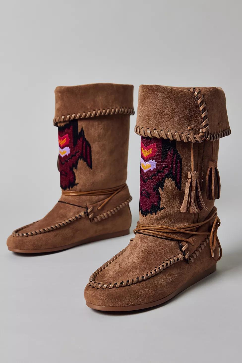 Azalea Wang Weret Faux Suede Boots by AZALEA WANG