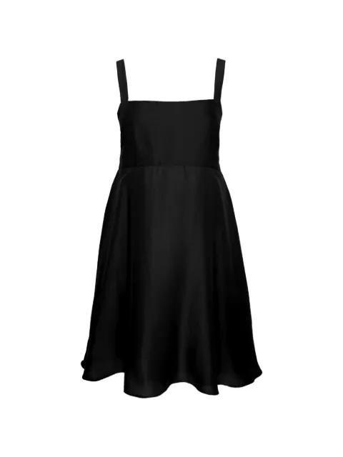 Arden square-neck silk mini dress by AZEEZA