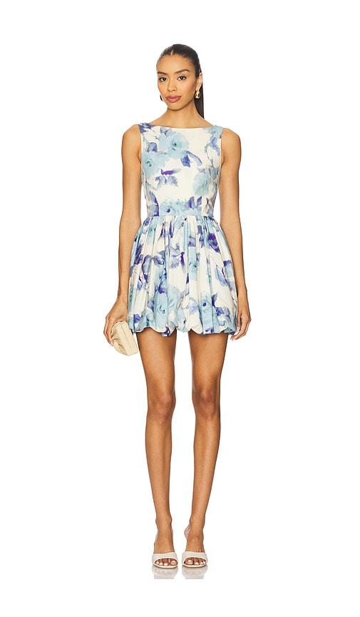 Azeeza Ananya Mini Dress in Blue by AZEEZA