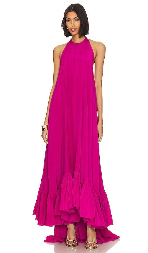 Azeeza Sadie Gown in Fuchsia by AZEEZA