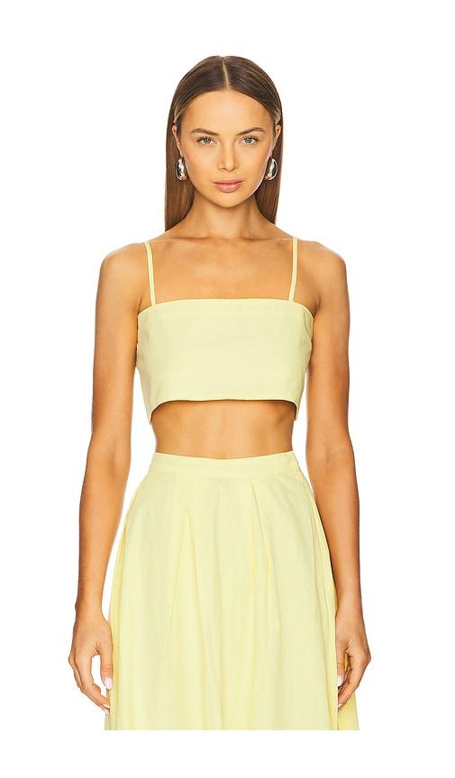 Azeeza Walton Top in Yellow by AZEEZA