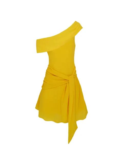 Kavari one-shoulder mini dress by AZEEZA