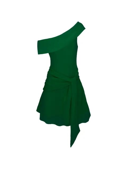 Kavari one-shoulder tie mini dress by AZEEZA
