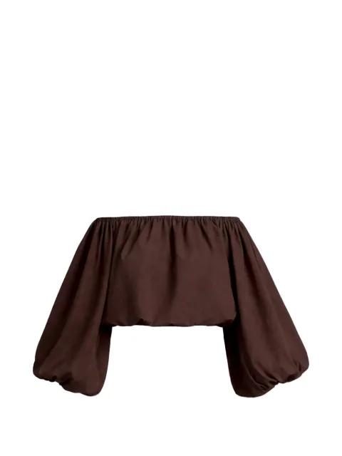 Margot balloon-sleeve top by AZEEZA
