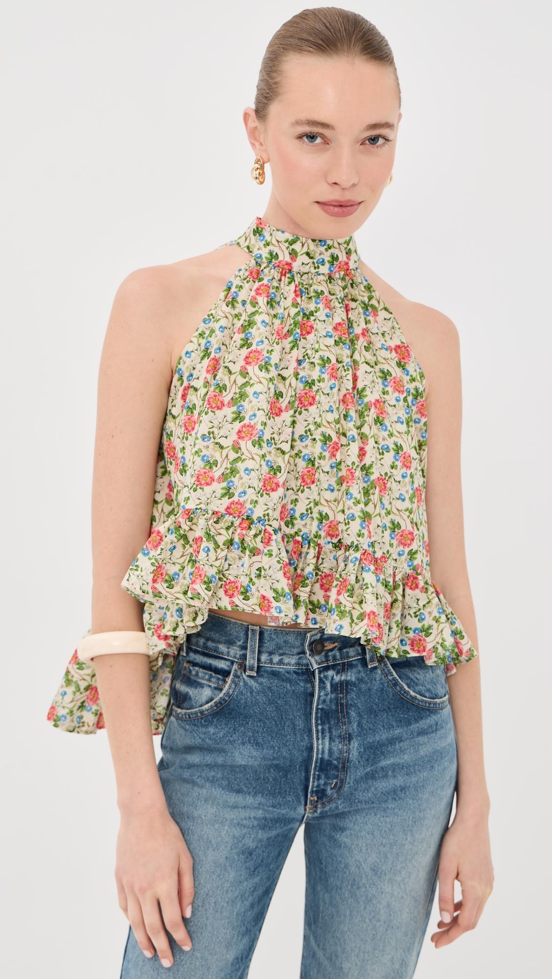 Plath Cotton Voile Top by AZEEZA