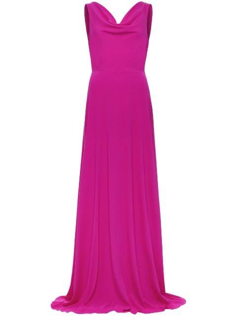Saunder charmeuse gown by AZEEZA