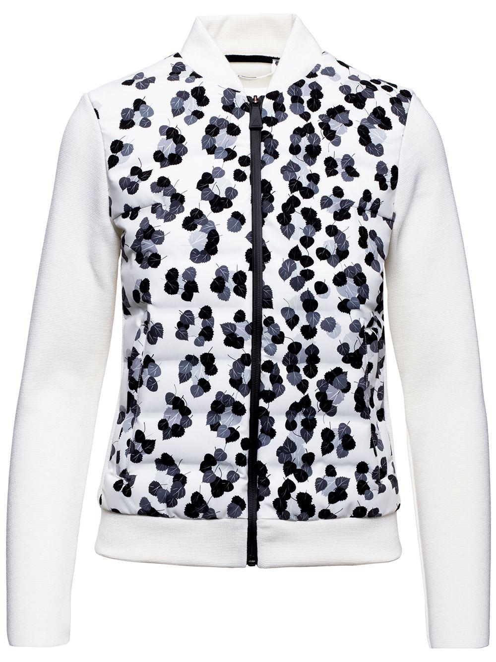 Dale of Aspen panelled leopard-print knitted jacket by AZTECH MOUNTAIN