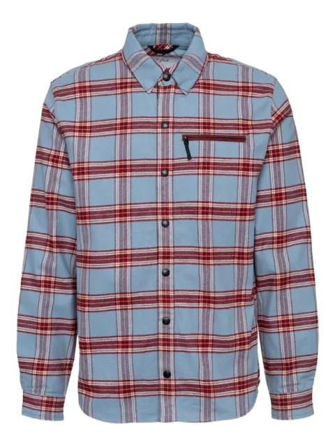 Loge Peak check zip ski shirt by AZTECH MOUNTAIN