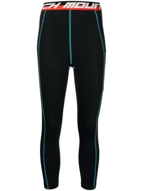 Next To Skin logo-waistband leggings by AZTECH MOUNTAIN