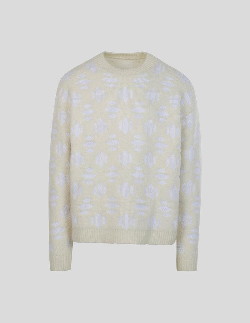 Snowflake Cashmere Crew by AZTECH MOUNTAIN