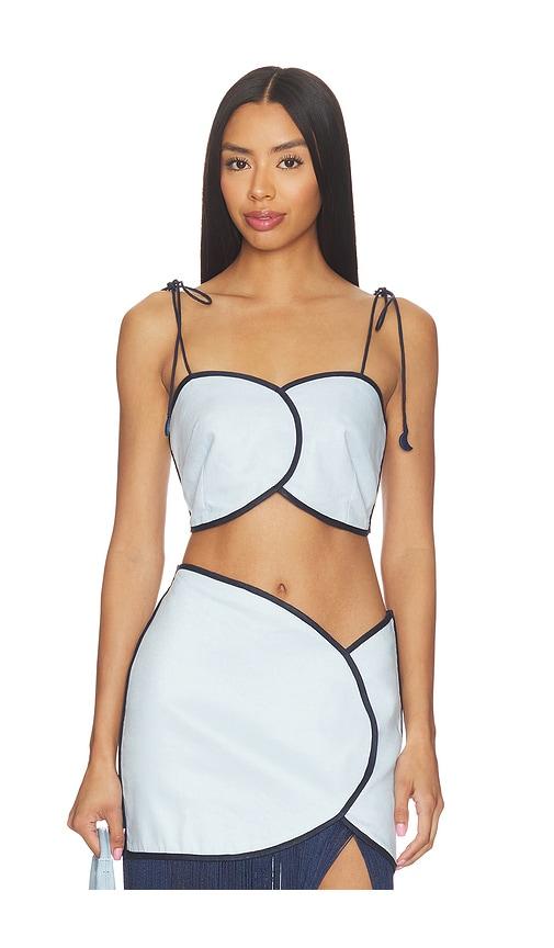 AZULU Aveiro Top in Baby Blue by AZULU